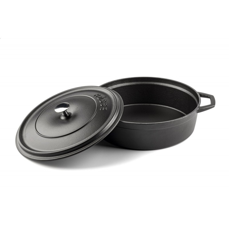 Ondiepe gietijzeren pot Hosse, Black Onyx, Ф26 | Gietijzeren pot |  |