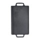 Dubbelzijdige gietijzeren grillplaat, 38x23 cm | Gietijzeren plaat |  |