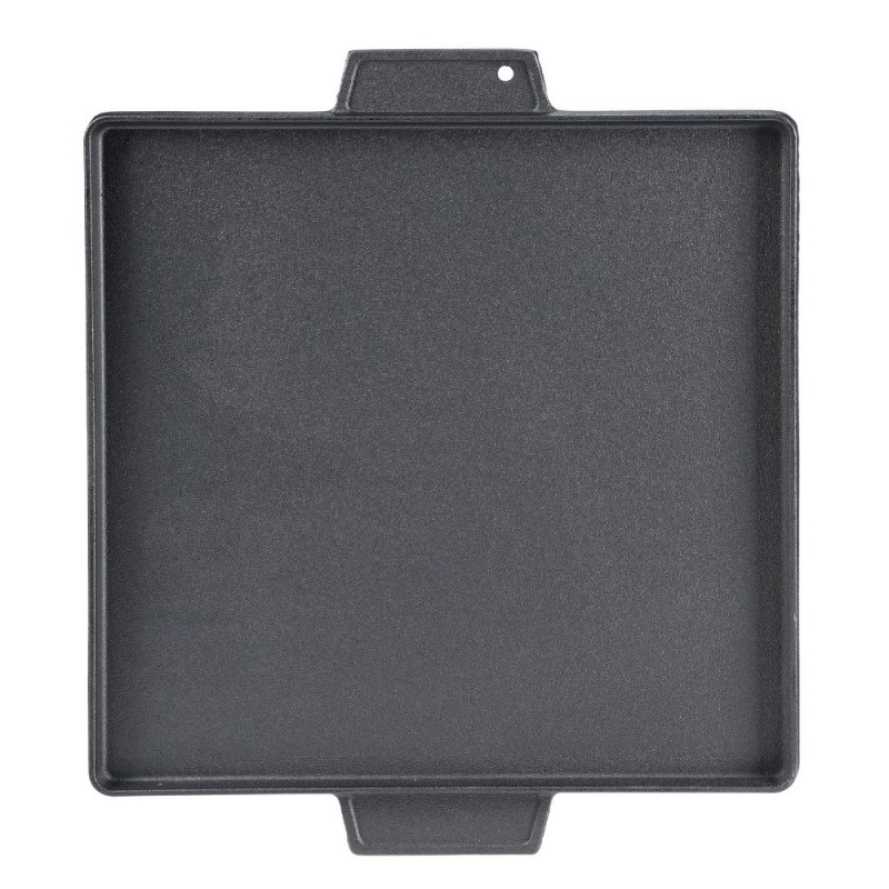 Dubbelzijdige gietijzeren grillplaat, 38x38 cm | Gietijzeren plaat |  |
