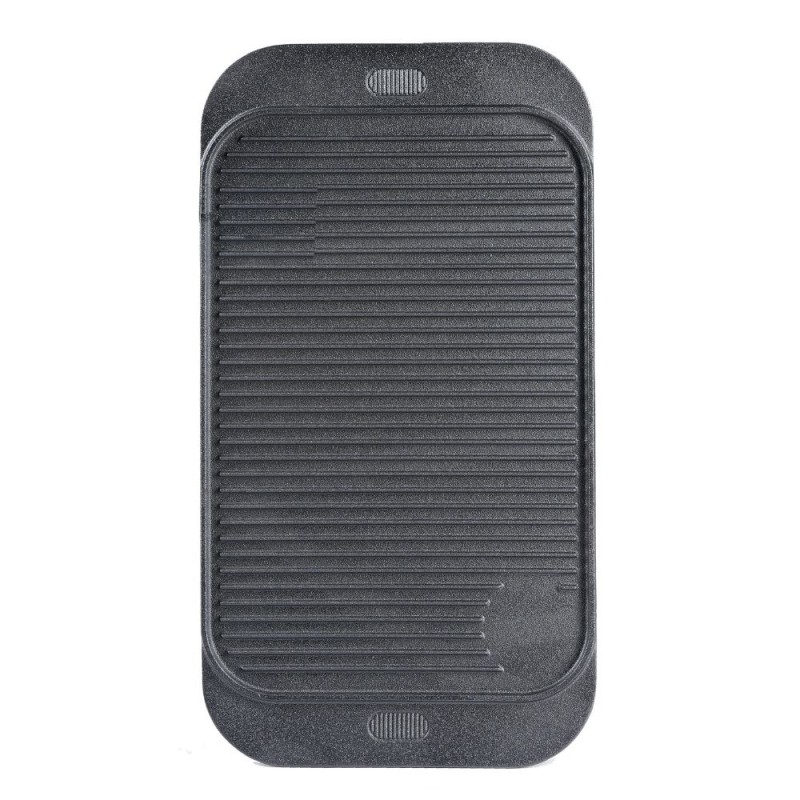 Dubbelzijdige gietijzeren grillplaat, 48x26 cm - 