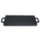 Dubbelzijdige gietijzeren grillplaat, 38x23 cm | Gietijzeren plaat |  |
