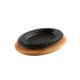 Houten onderzetter voor ovaal bord Hosse HSOISK1728, 17x28cm | Houten onderzetter |  |