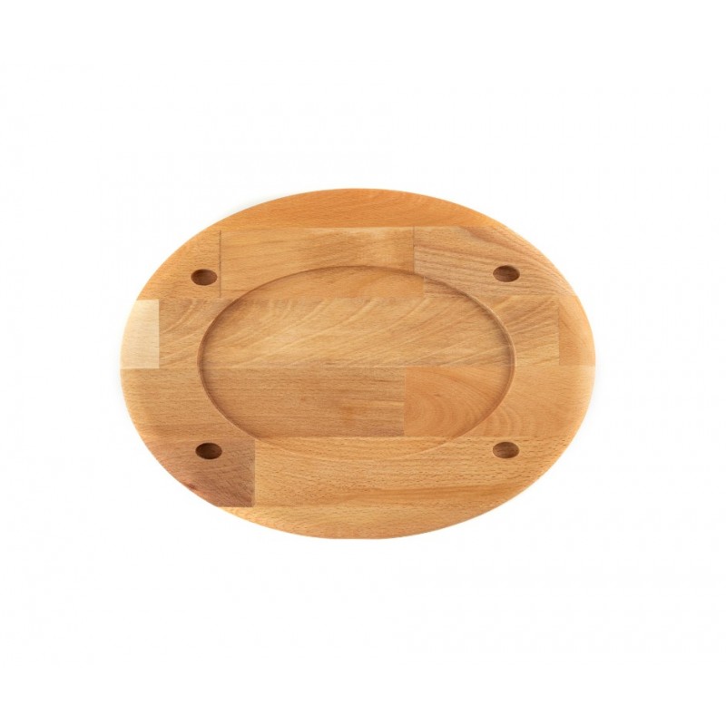 Houten onderzetter voor ovaal bord Hosse HSOISK2533, 25x33cm | Houten onderzetter |  |