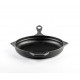 Geëmailleerde grillpan gietijzer Hosse, Black Onyx, Ф28cm | Grillpan gietijzer | Gietijzeren pan |