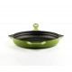 Geëmailleerde grillpan gietijzer Hosse, Bamboo, Ф28cm | Grillpan gietijzer | Gietijzeren pan |