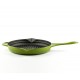 Geëmailleerde grillpan gietijzer Hosse, Bamboo, Ф28cm | Grillpan gietijzer | Gietijzeren pan |