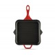 Geëmailleerde grillpan gietijzer Hosse, Rubin, 28x28cm | Grillpan gietijzer | Gietijzeren pan |