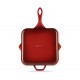 Geëmailleerde grillpan gietijzer Hosse, Rubin, 28x28cm | Grillpan gietijzer | Gietijzeren pan |