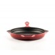 Geëmailleerde gietijzeren pan Hosse, Rubin, Ф24cm | Platte gietijzeren pan | Gietijzeren pan |