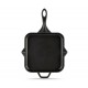Geëmailleerde gietijzeren pan Hosse, Black Onyx, 28x28cm | Platte gietijzeren pan | Gietijzeren pan |