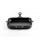 Geëmailleerde gietijzeren pan Hosse, Black Onyx, 28x28cm | Platte gietijzeren pan | Gietijzeren pan |
