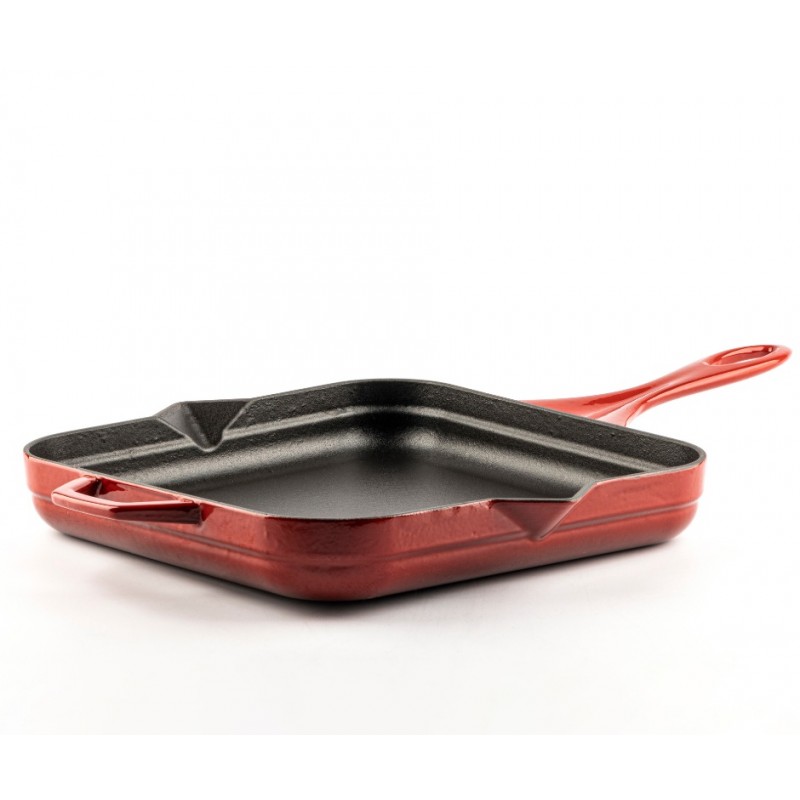 Geëmailleerde gietijzeren pan Solagio, Rubin, 28x28cm - 