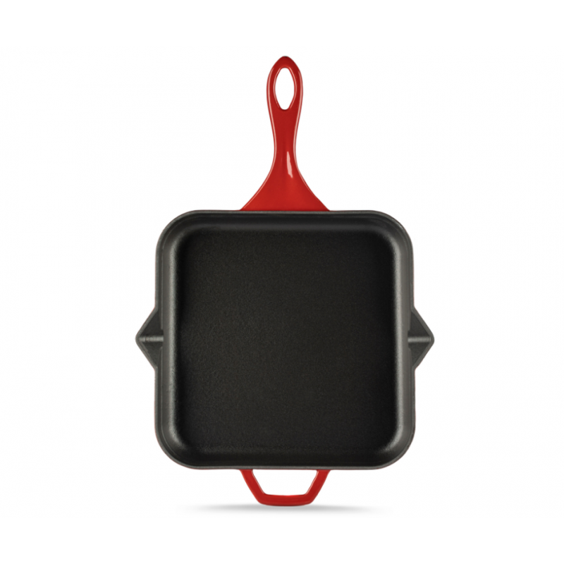 Geëmailleerde gietijzeren pan Solagio, Rubin, 28x28cm - 