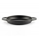 Geëmailleerde gietijzeren pan met twee handvatten Hosse, Black Onyx, Ф22cm | Platte gietijzeren pan | Gietijzeren pan |