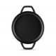 Geëmailleerde gietijzeren pan met twee handvatten Hosse, Black Onyx, Ф22cm | Platte gietijzeren pan | Gietijzeren pan |