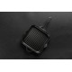Geëmailleerde grillpan gietijzer Hosse, Black Onyx, 28x28cm | Grillpan gietijzer | Gietijzeren pan |