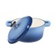 Geëmailleerde gietijzeren pot, Blauw, Ф24 |  |  |