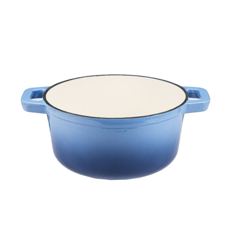Geëmailleerde gietijzeren pot, Blauw, Ф24 |  |  |