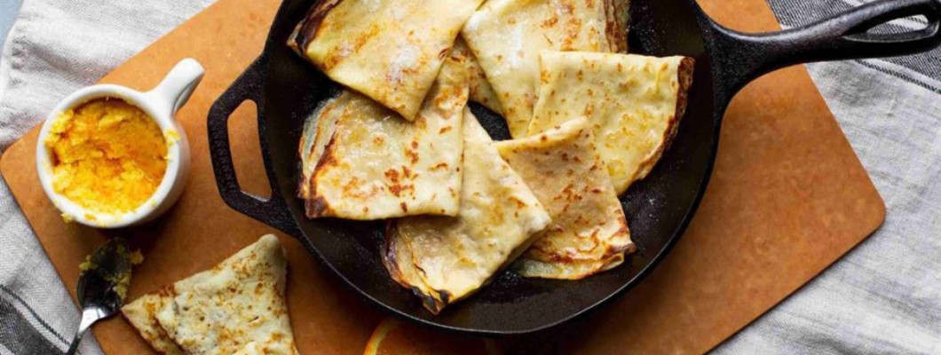 Pannenkoeken met sinaasappelboter en cognac